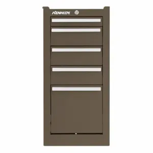 KENNEDY 205XB Hang-On Cabinet 20 Inch, Brown Wrinkle, 5 Drawers | CD4MVP