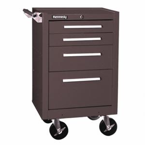 KENNEDY 21040B Rolling Cabinet 21 x 18 x 34 Inch Brown | CD4VAM 13R640