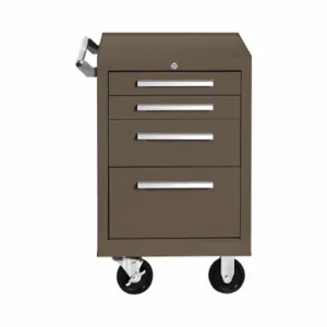 KENNEDY 21040XB Roller Cabinet, 21 Inch Size, 4-Drawer, Brown Wrinkle | CJ6MPM