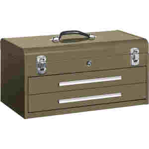 KENNEDY 220B Portable Tool Chest 20 Inch, 2 Drawer Brown Wrinkle | CD4MYK