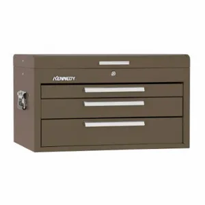 KENNEDY 263B Mechanics Tool Chest 3 Drawer, 26 Inch Brown Wrinkle | CD4MYQ