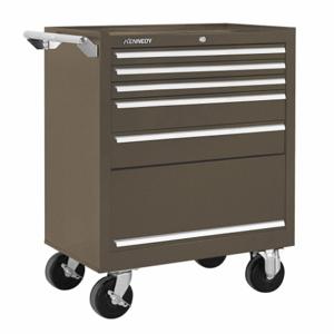 KENNEDY 275XB Rolling Cabinet 27 x 18 x 35 Inch Brown | CD4VBJ 5CFF4