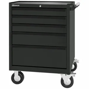 KENNEDY 295MPBK Rolling Cabinet, Industrial Black, 29 Inch Width X 20 Inch Depth X 40 Inch Height, Black | CR6KZC 801A44