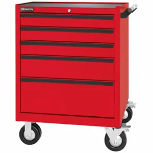 KENNEDY 295MPR Rolling Cabinet, Industrial Red, 29 Inch Width X 20 Inch Depth X 40 Inch Height, Black | CR6KZE 801A46