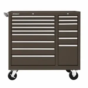 KENNEDY 315XB Rolling Cabinet 39-3/8 x 18 x 39 Inch Brown | CD4VAU 1RG26