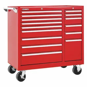 KENNEDY 315XR Rolling Cabinet 39-3/8 x 18 x 39 Inch Red | CD4VBR 5CFG6