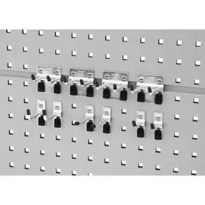 KENNEDY 99851 Steel Pegboard Hook Assortment Kit, Hanging Mounting Type, Silver | CD3FUJ 54HA97