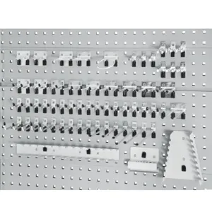 KENNEDY 99853 Steel Pegboard Hook Assortment Kit, Hanging Mounting Type, Silver | CD3FUL 54HA99