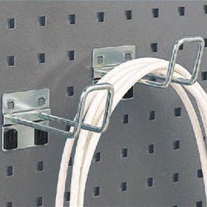 KENNEDY 99876 Doppelter geschlossener Stecktafelhaken aus Stahl, hängende Montageart, Silber | CD3FUM 54HC01