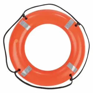 KENT SAFETY 152200-200-030-13 Ring Buoy, Orange, 30 Inch Depthia, Polyethylene, Uscg Approved, 30 Inch Dia | CR6LCG 59MF07