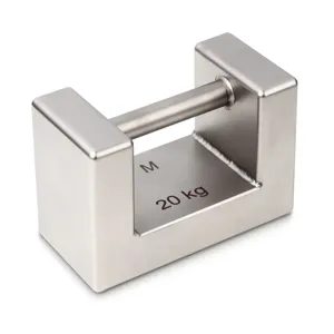 KERN AND SOHN 346-08 Test Weight, 20Kg, Stainless Steel | CE8GBD