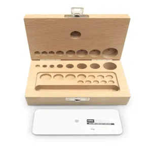 KERN AND SOHN 353-420-200 Wood Weight Case, Button/Compact Weight, 1mg To 50g | CJ6YTD