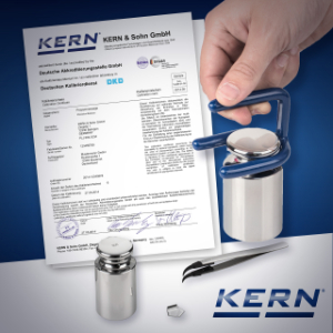 KERN UND SOHN 952-306 Waagenverifizierung, Klasse E2, mit Verifizierungszertifikat, 1 mg bis 2 kg | CE8GTF