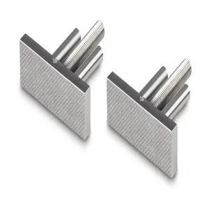 KERN AND SOHN AE-A02 Jaw, Pyramid Grip, Stainless Steel, 2 Pieces | CE8HFH