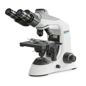 KERN AND SOHN OBE 124 Transmitted Light Microscope, Trinocular Tube Type, 4x, 10x, 40x Magnification | CE8LAL