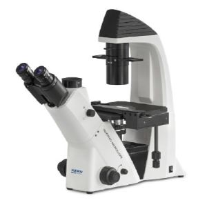 KERN AND SOHN OCM 161 Inverted Transmitted Light Microscope, Trinocular Tube Type, 10x, 20x, 40x Magnification | CE8LDF