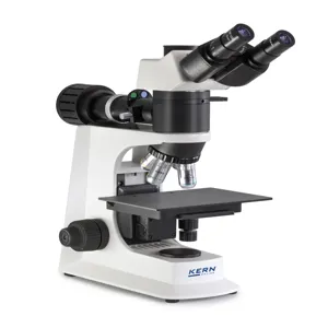 KERN AND SOHN OKM 173 Metallurgical Microscope, Trinocular Tube Type, 5x, 10x, 20x, 40x Magnification | CE8LEH