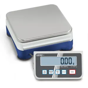 KERN AND SOHN PCD 6K-4 Compact Laboratory Balance, 6000g Max. Weighing, 0.1g Readability | CE8LVB