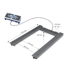 KERN AND SOHN UID 1500K-1DM Pallet Balance, 600 And 1500Kg Max. Weighing, 200 And 500g Readability | CE8MFD