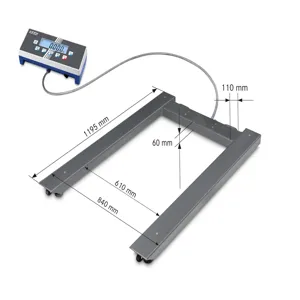 KERN AND SOHN UID 1500K-1DM Pallet Balance, 600 And 1500Kg Max. Weighing, 200 And 500g Readability | CE8MFD