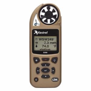KESTREL 0855LVTAN Weather Meter, 5500, Desert Tan to With Bluetooth LiNK & Vane-Mount, IP67, 0.4 to 89 mph | CV4PZD 49KA96