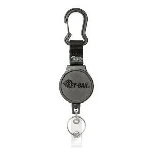 KEY-BAK 0006-0824 Retractable Keychain, With Carabiner, 90cm Reach | CJ6NQY