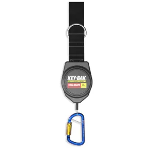 KEY-BAK 0KB6-3FA72 Tool Tether, 1.6m Reach, Stainless Steel Cable Material, 1 lbs. Weight Capacity | CJ6NRT