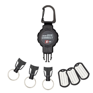 KEY-BAK 0KM2-11A24 Removeable And Retractable Keychain Carabiner, 6 Key Size | CJ6NQA