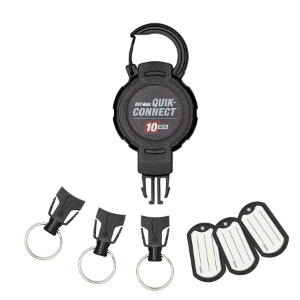 KEY-BAK 0KM2-32A24 Removeable And Retractable Keychain Carabiner, 10 Key Size | CJ6NQC