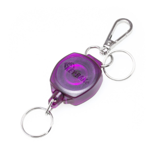KEY-BAK 0KW1-0C54 Retractable Keychain, 60cm Reach, Purple | CJ6NQQ