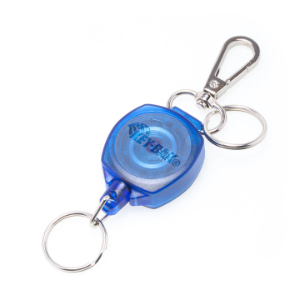 KEY-BAK 0KW1-0E54 Retractable Keychain, 60cm Reach, Blue | CJ6NQR