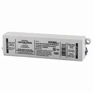 KEYSTONE TECHNOLOGIES KTLD-25-UV-PS450-54-VDIM-LP2 LED Driver, 1 Bulbs Supported, 120 to 277V AC, 30 to 54 V DC, 25 W | CR6MGV 61DA29