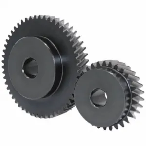 KHK GEARS KHG2-32R Ground Helical Gear, Right Hand, Module m 2, Black Oxide-Coated Except Teeth, 32 Teeth | CR6PQW 793A88