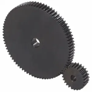 KHK GEARS SSA1-32 Hubless Spur Gear, Module, 32 Teeth, 8 mm Bore Dia, Black Oxide Coated Carbon Steel | CR6NRC 793DK2