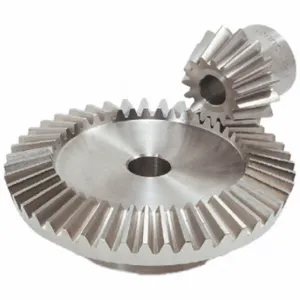 KHK GEARS SUB2-4515 Bevel Gear, Straight, Gear Ratio 3, Module m 2, 45 Teeth, Stainless Steel, 12 mm Bore Dia | CR6MTD 793DJ0