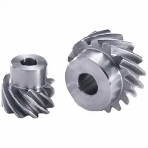 KHK GEARS SUN1-20L Screw Gear, Left Hand, Module M 1, Stainless Steel, 8 mm Bore Dia, 20 Teeth | CR6NBP 793CX3