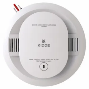 KIDDE 900-CUAR CO SMOKE DETECTOR, Carbon Monoxide/Smoke, Removable Battery, Battery Backup | CR6QCF 802FW5