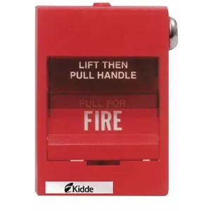 KIDDE K-279B-1110 Fire Alarm Pull Station, Red, 3-3/8 Inch D | CD2MQX 405F25