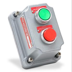 KILLARK FXCS-0B4 Pushbutton, Red/Green, Momentary, 1 N.O. And 1 N.C. Contact | CV6VHU