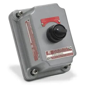 KILLARK FXCS-0S2A1 Single Selector Switch, Knob, 2-Position, 1 N.O./1 N.C. Contact, Black | CV6XLB