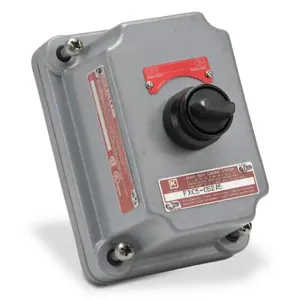 KILLARK FXCS-0S2A5 Single Selector Switch, Knob, 2-Position, 2 N.O./2 N.C. Contact, Black | CV6XLC