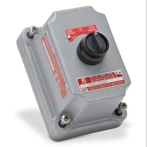 KILLARK FXCS-0S3C5 Single Selector Switch, Knob, 3-Position, 2 N.O./2 N.C. Contact, Black | CV6XLF
