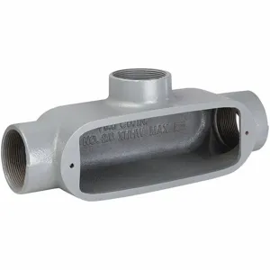 KILLARK OT-7 Conduit Outlet Body, Aluminum, 2 1/2 Inch Size, T Body, 142 cu. Inch Capacity | CH9XKJ 49ZX06