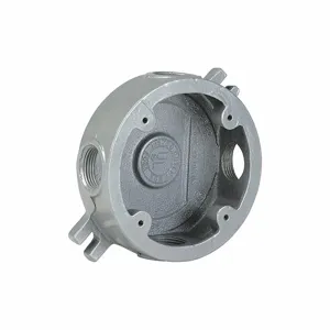 KILLARK VLJSX-2 Round Outlet Box, 1 Gangs, 3/4 Inch Hub Size, 1 Inlets, 4.5 x 1.62 Inch Size | CJ3FJZ 49ZX61