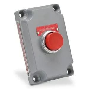 KILLARK XCS-0B2 Pushbutton, Red, Momentary, 1 N.C. Contact | CV6VJC