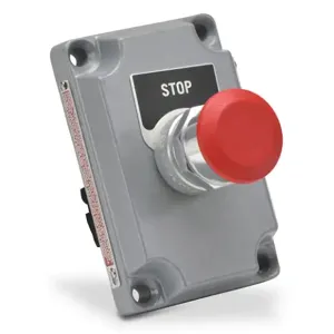 KILLARK XCS-0MMR3 Pushbutton, Mushroom, Red, Push-Pull, 1 N.O./1 N.C. Contact, Two-Sided Legend Plate | CV6VJL