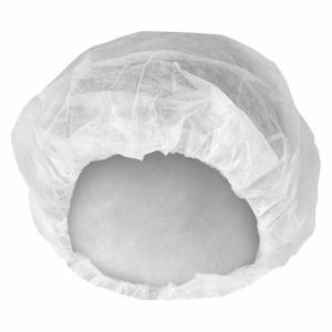 KIMBERLY-CLARK 66829 Bouffant Cap, White, 24 Inch dia, Rayon, White, Case, L, 500 Pack | CR6QDC 42EP94
