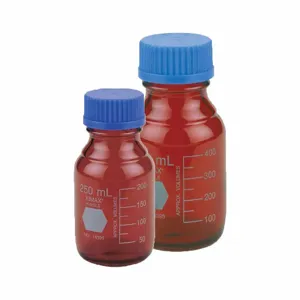 KIMBLE CHASE 14399-5000 Media Bottle, Type I Borosilicate Glass, Unlined, Narrow, Round, Sampling | CJ2UMF 52NK94