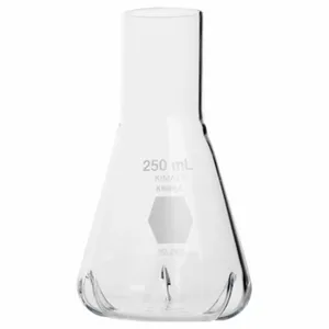 KIMBLE CHASE 27050-500 Erlenmeyer Flask, 500 mL Capacity, Borosilicate Glass, 150 to 500mL Graduation | CJ2CRV 52NG73