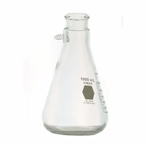 KIMBLE CHASE 27060-500 Filter Flask, 500ml Capacity, 150 to 500ml Graduation Range, Stopper, 18Pk | CJ2ENN 52NJ99